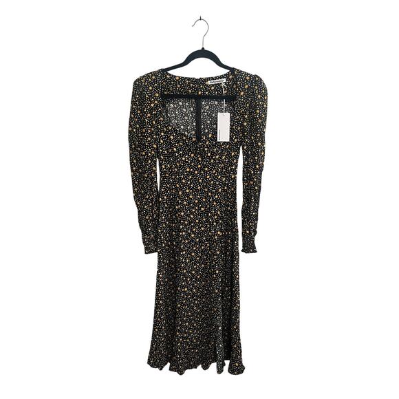 Nwt Reformation Hunt dress Carolina Midi  size 2 - Picture 1 of 5